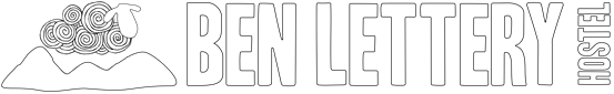 Ben Lettery Logo White Nomargin